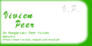 vivien peer business card